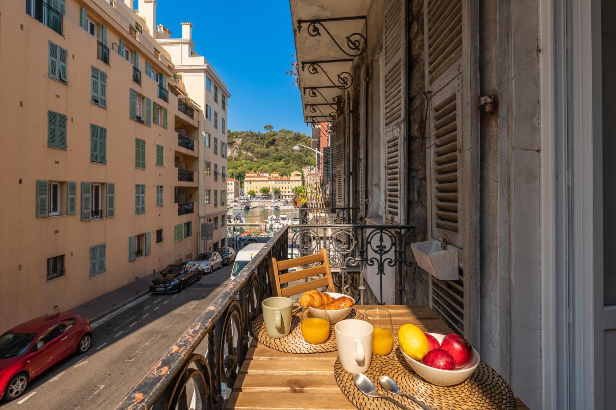 Magnifique 2P Avec Vue Sur Le Port De Nice Daire Dış mekan fotoğraf